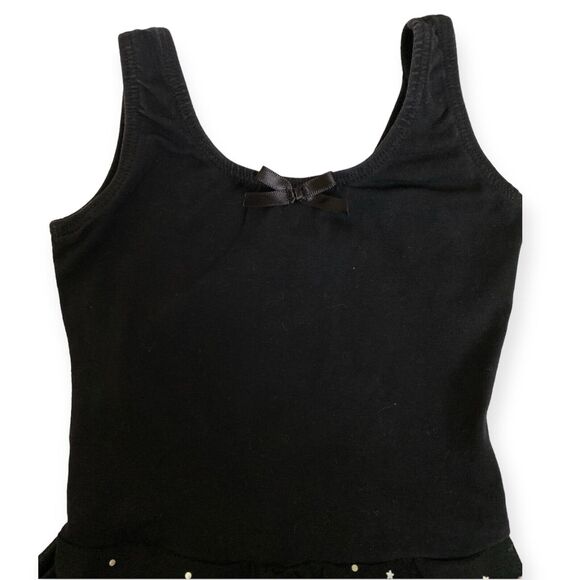Girls Black Leotard with Skirt Size Small (4-6) Sleeveless Ballet Dance Dress - Picture 4 of 16